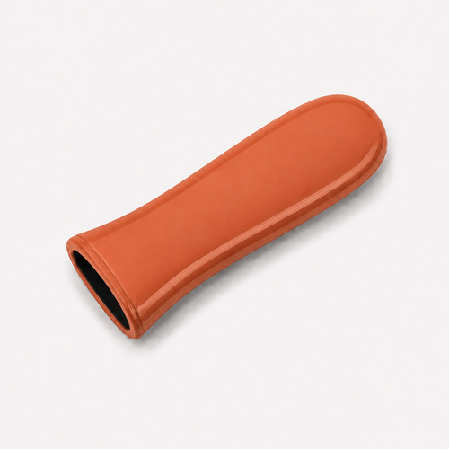 Bench Handle Sleeve in Clay, top view