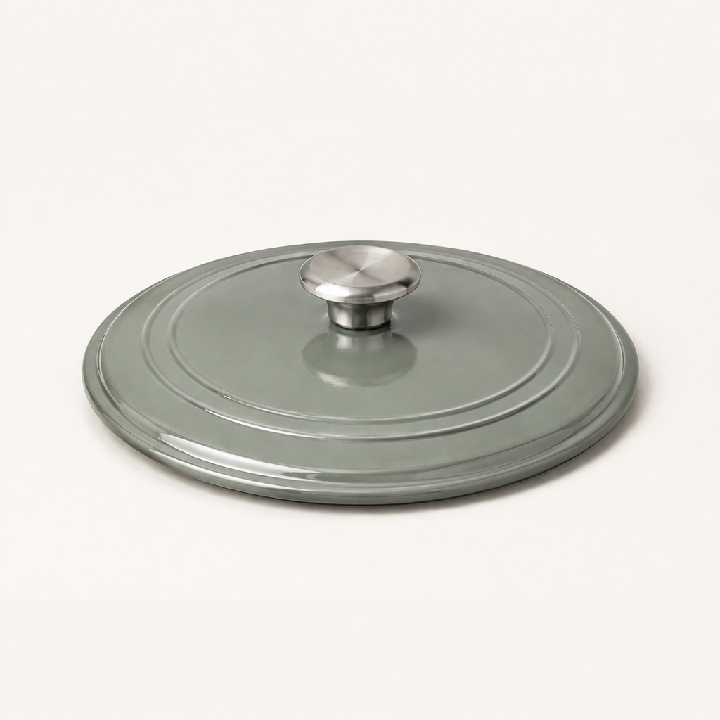 Bench Lid 10 in in Sage, three-quarter view