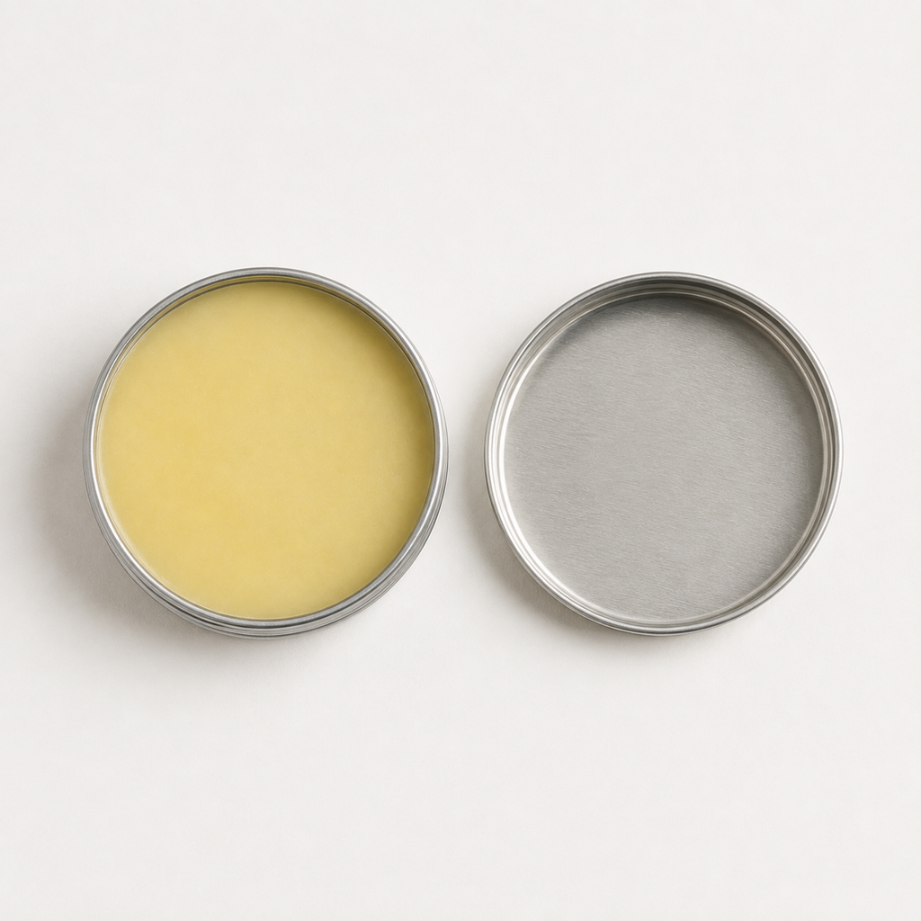 Bench Seasoning Wax in Tin, top view