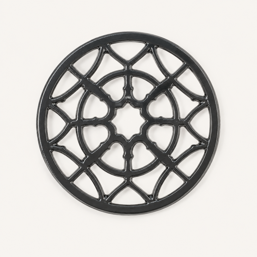 Bench Trivet in Flint, top view
