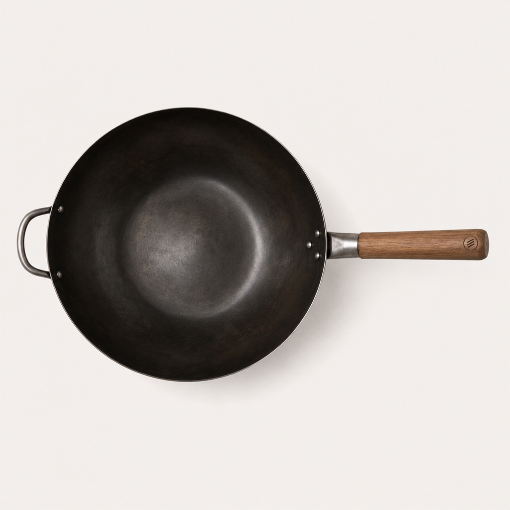 Forge Wok 12 in in Steel, top view