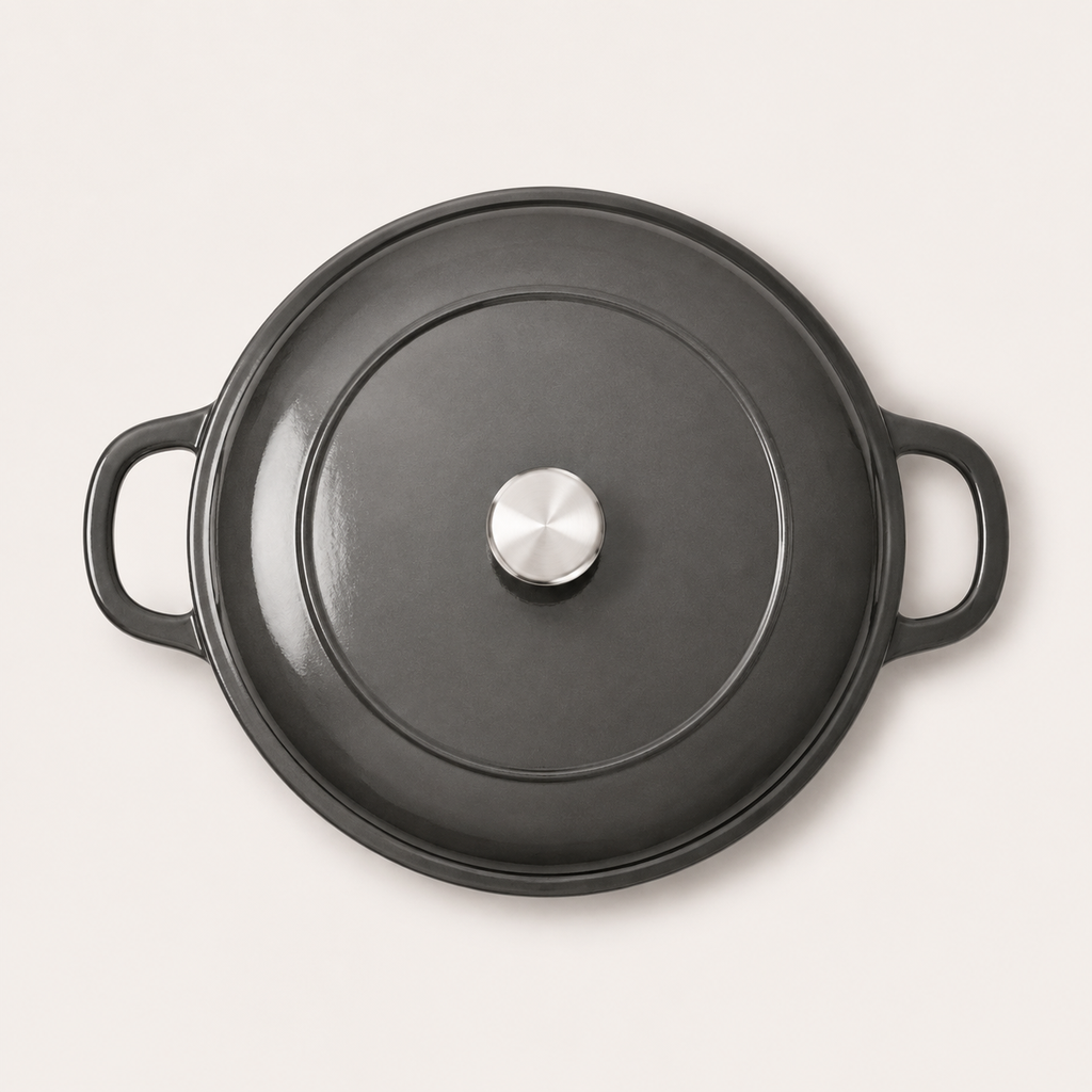 Hearth Braiser 3.5 qt in Flint, top view