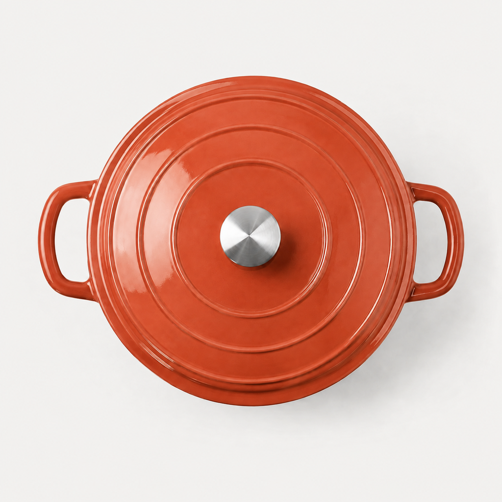 Hearth Dutch Oven 3.5 qt in Clay, top view