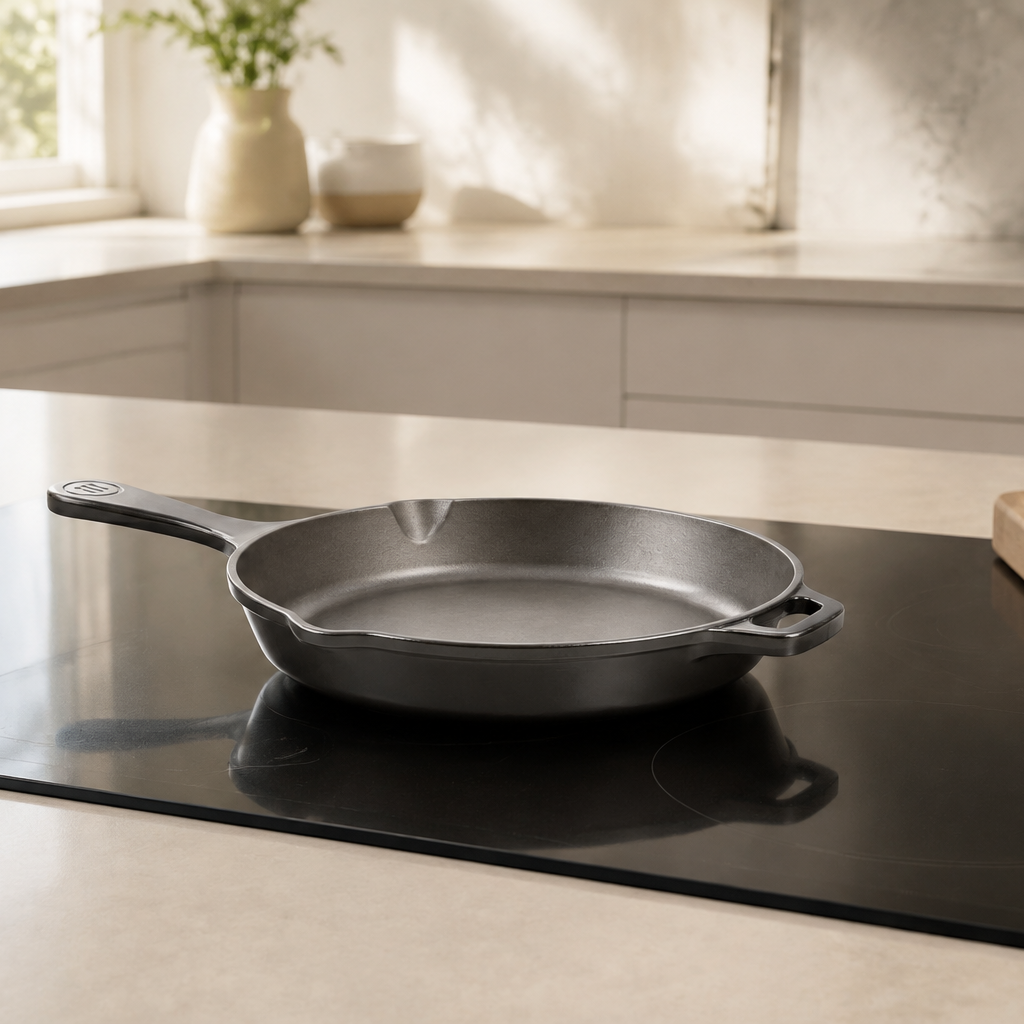 Hearth Skillet 12 in in Flint, lifestyle view