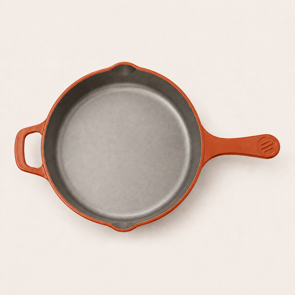 Hearth Skillet 8 in in Clay, top view